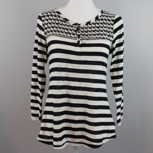 [Anthropologie] Postmark Rabbit Stripe Top Medium